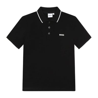 Boss - Poloshirt für Kinder, kurzärmlig (Schwarz)