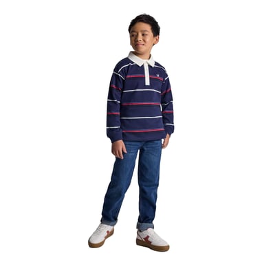 Minoti - Poloshirt für Jungen, Langärmlig (Blau)