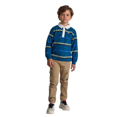 Minoti - Poloshirt für Jungen, Langärmlig (Petrol)