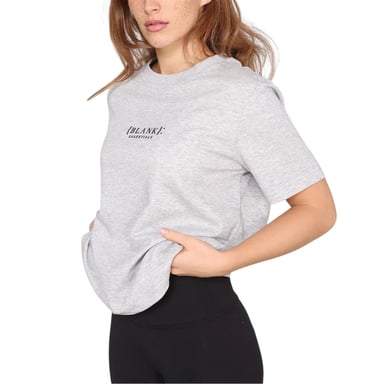 Blank Essentials - "Essentials" T-Shirt für Damen, Boyfriend - locker geschnitten (Grau meliert)
