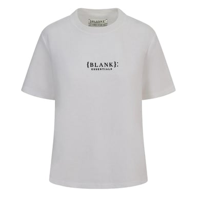 Blank Essentials - "Essentials" T-Shirt für Damen, Boyfriend - locker geschnitten (Naturweiß)