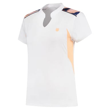 K-Swiss - "Hypercourt" T-Shirt für Damen, Tennis, Regulär (Weiß)