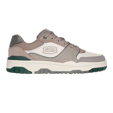 Skechers - "SKX-228" Sneaker für Kinder, Wildleder-Panel, niedrig geschnitten (Braungrau)