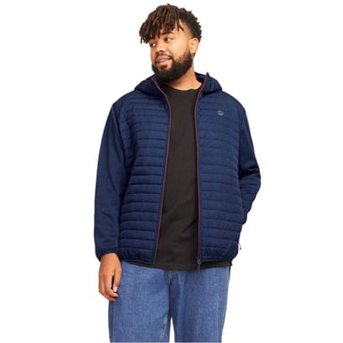 Jack And Jones - Steppjacke für Herren, Gerippter Ärmelaufschlag, Plus (Marineblau)