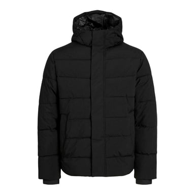 Jack And Jones - Steppjacke für Herren, mit Kapuze, gerippt (Schwarz)