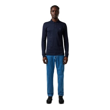 Boss - "Passerby" Poloshirt für Herren, Langärmlig (Marine)