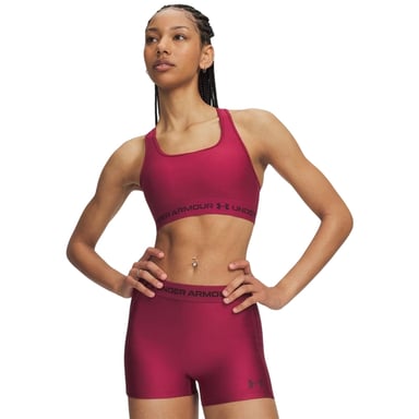 Under Armour - Sport-BH für Damen, Mittlere Belastung (Rotwein)