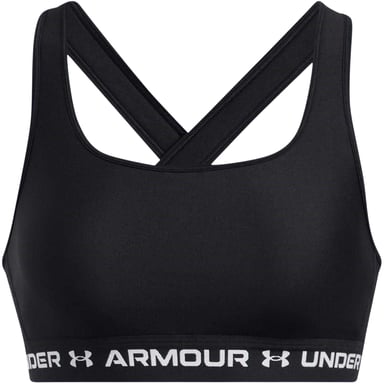 Under Armour - Sport-BH für Damen, Mittlere Belastung (Schwarz/Weiß)