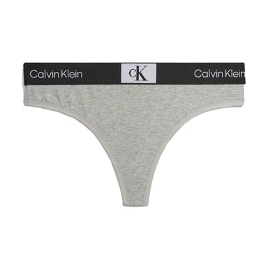 Calvin Klein - Thong für Damen, Bio-Baumwolle (Grauheide meliert)