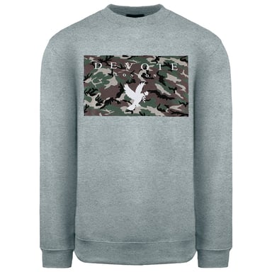 Devote London Harcow Herren Grauer Pullover