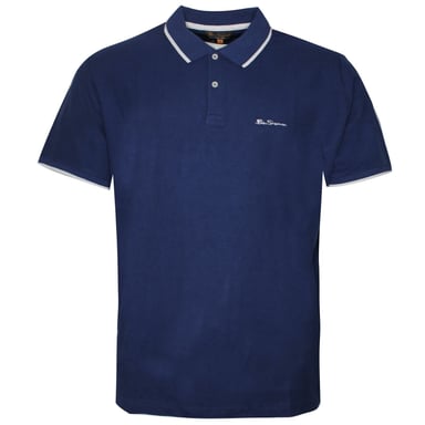 Ben Sherman Herren Polo-Shirt mit farbigem Kragen in Blau