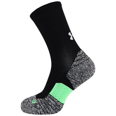 Under Armour Lauf Herren Schwarze gepolsterte Crew-Socken