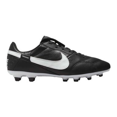 Nike - "Premier 3" Klassisch Fußballschuhe mit festem Boden für Herren, Leder (Schwarz/Weiß)