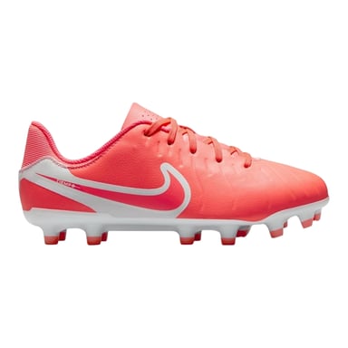 Nike - "Tiempo Legend 10" Fußballschuhe mit festem Boden für Kinder (Rot/Weiß)