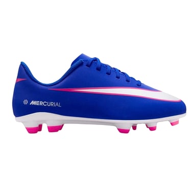 Nike - "Vapor" Fußballschuhe mit festem Boden für Kinder (Blau/Weiß/Pink)