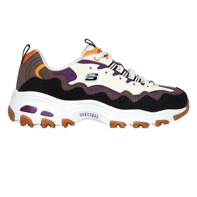 Skechers - "DLites Classic" Sneaker für Kinder (Natürlich/Violett)