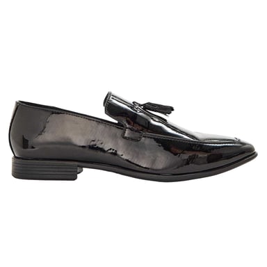 Lambretta - Halbschuhe für Herren, Leder, Quaste (Schwarz)