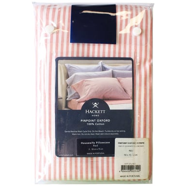 Hackett Home Pinpoint Oxford Rote Kissenbezüge