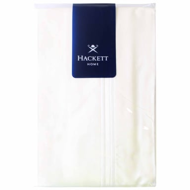 Hackett Home Europäische Weiße Baumwollkissenbezug