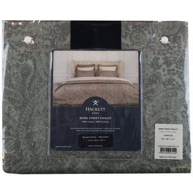Hackett Bond Street Paisley Charcoal Doppelbettbezug