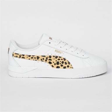 Puma - "Jada" Sneaker für Damen, Plattform-Absatz (Weiß/Leopard)