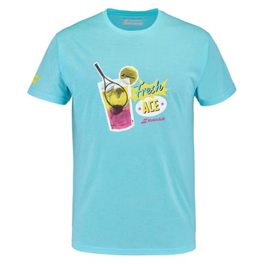 Babolat - "Fresh Ace" T-Shirt für Herren (Blau meliert)