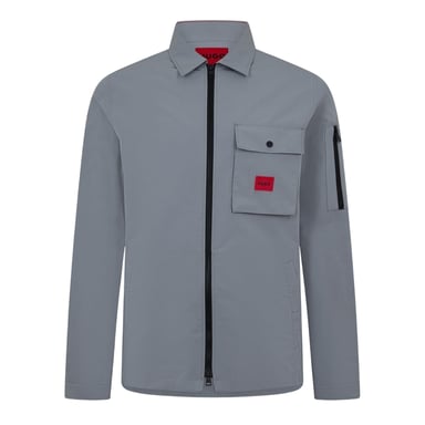 Hugo - Hemdjacke für Herren, Baumwolle (Grau)