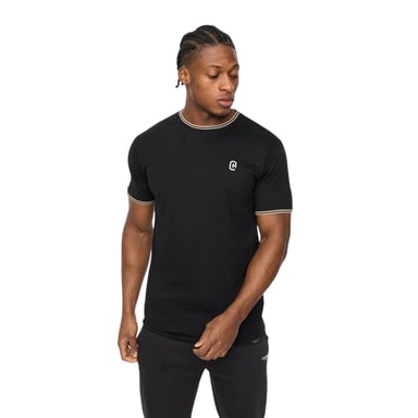 Crosshatch - "Preece" T-Shirt für Herren (Schwarz)