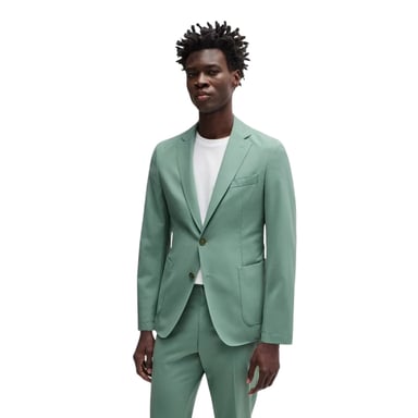Boss - Blazer für Herren, Hals Kerbe (Grün)