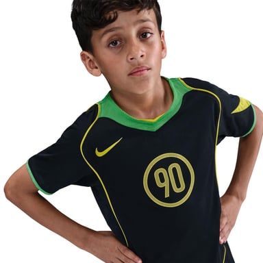 Nike - "T90" Trikot für Kinder, Dri-FIT (Schwarz/Grün)