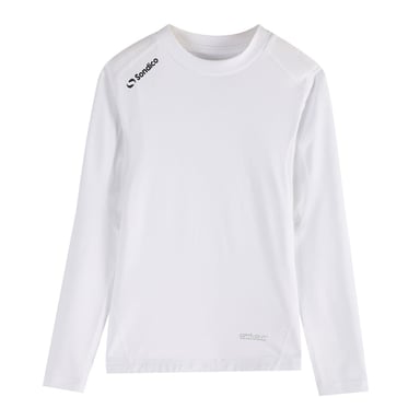 Sondico - "Core" Base Layer Oberteil für Kinder, Atmungsaktiv, Langärmlig (Weiß)