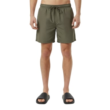 Jack Wills - Badeshorts für Herren, Midi-Länge (Oliv)