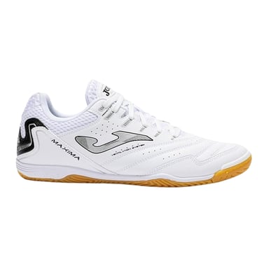 Joma - "Maxima" Hallenfußballschuhe für Herren, Verstärkte Zehe (Weiß/Grau)