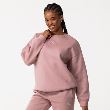 Puma - Sweatshirt für Damen, Übergroß (Mauve)