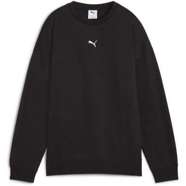 Puma - Sweatshirt für Damen, Übergroß (Schwarz)