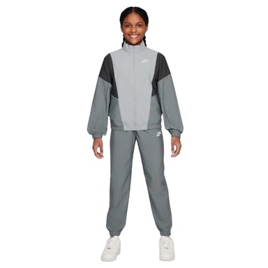Nike - Trainingsanzug für Kinder, Reißverschluss (Rauch-Grau)