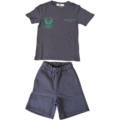 DFND London - T-Shirt und Shorts für Jungen (Grau)