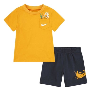 Nike - T-Shirt und Shorts für Baby, Rundhalsausschnitt (Gridiron Grün)