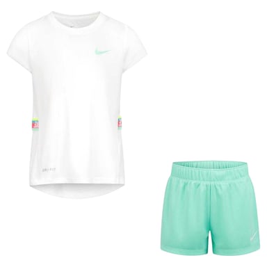 Nike - T-Shirt und Shorts für Kinder (Leuchtend Grün)