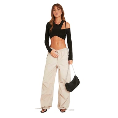 Missy Empire - Cargo-Hose für Damen (Beige)
