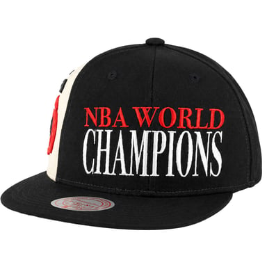 Mitchell & Ness NBA Houston Rockets 75. Kanal Weltmeister Schwarz Cap