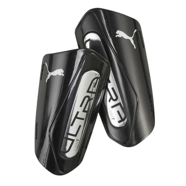 Puma - Schienbeinschutz für Herren/Damen Unisex, leicht (Schwarz/Silber)
