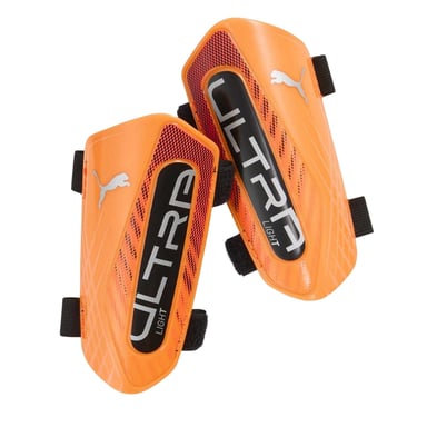 Puma - Schienbeinschutz für Herren/Damen Unisex, leicht (Orange/Silber)