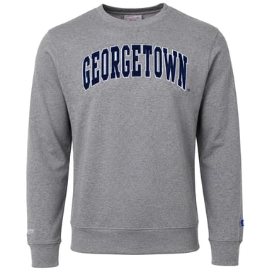 Mitchell & Ness NCAA Georgetown Arch Herren Sweatshirt Grau