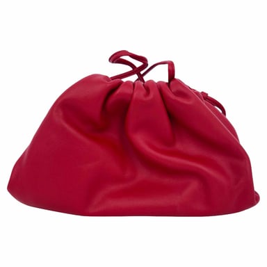 Bottega Veneta Mini The Pouch Tasche aus rotem Leder