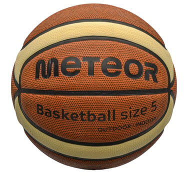 Meteor - "Cellular" Basketball für Kinder (Braun/Cremefarbe)