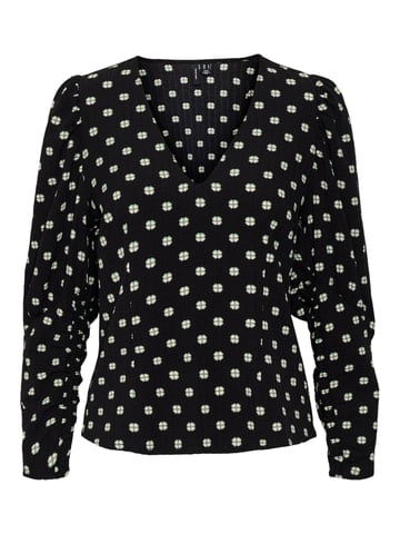 GBVERO MODA blouse met stippen zwart