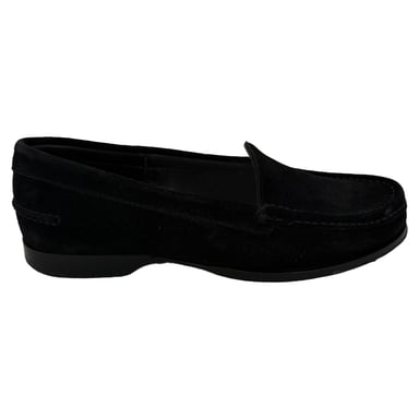 The Row Ruth Loafers aus schwarzem Wildleder