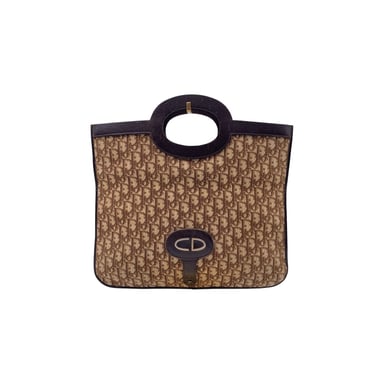 Dior Vintage Stoff-Clutch Trotter