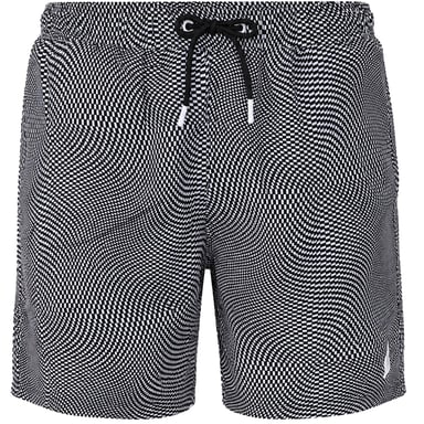 Nautica 15cm Riker Herren Schwimmshorts Schwarz/Weiß